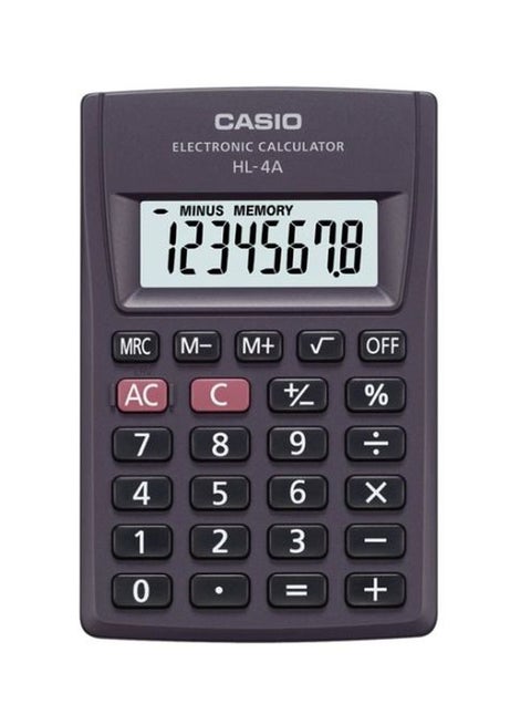 Casio HL-4A Portable Type Calculator with 8-Digit Extra Big Display