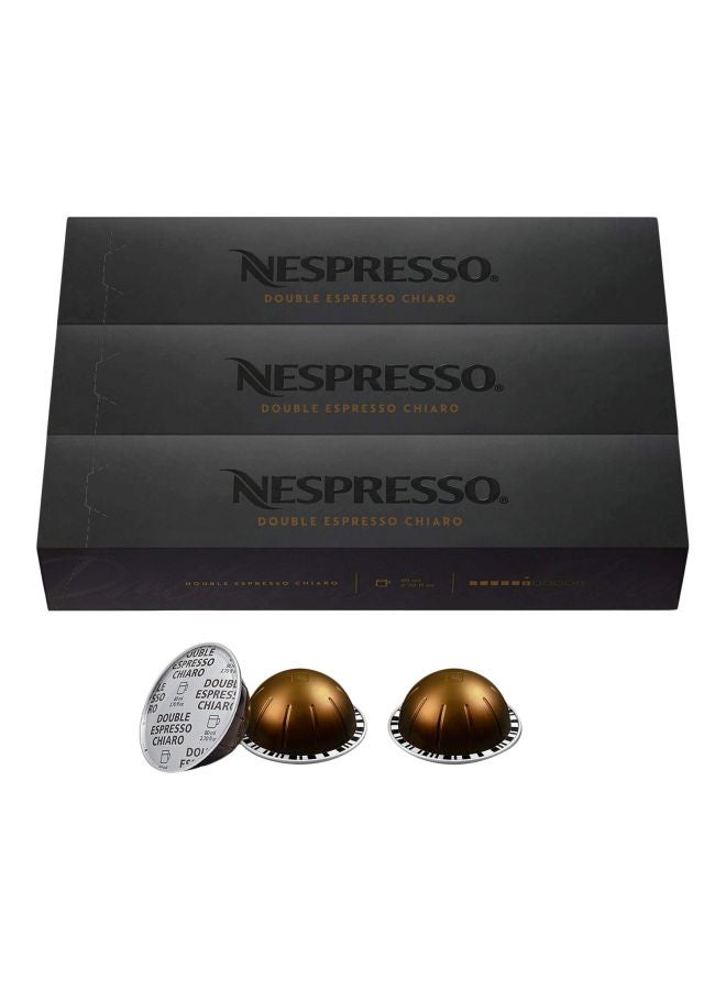 Nespresso - Double Espresso Chiaro Coffee Capsules 80ml Pack of 10 - Image 1