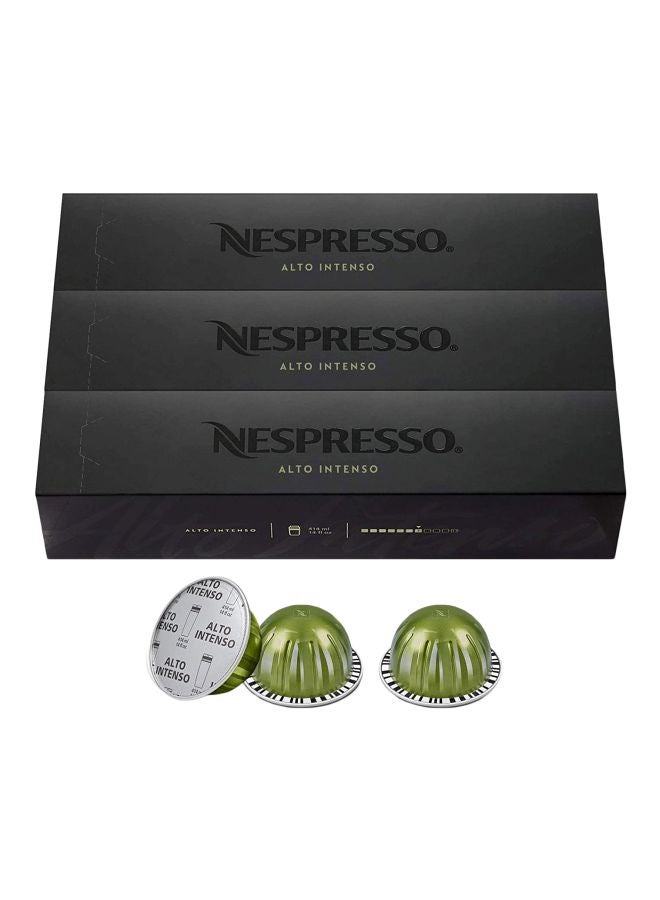 Nespresso - Alto Intenso Coffee Capsules 414ml Pack of 10 - Image 1