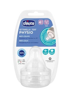 Chicco Teats Perfect 5 4M+ Fast Sil 2 Pcs  - Image 1