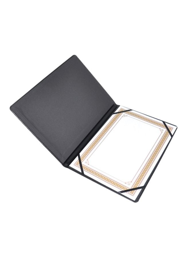إف اي أس  حافظة شهادات مقاس A4 أسود فاتح - Image 2