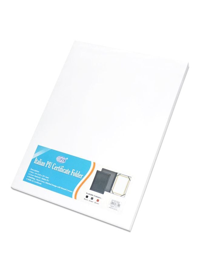 إف اي أس  حافظة شهادات مقاس A4 أسود فاتح - Image 3