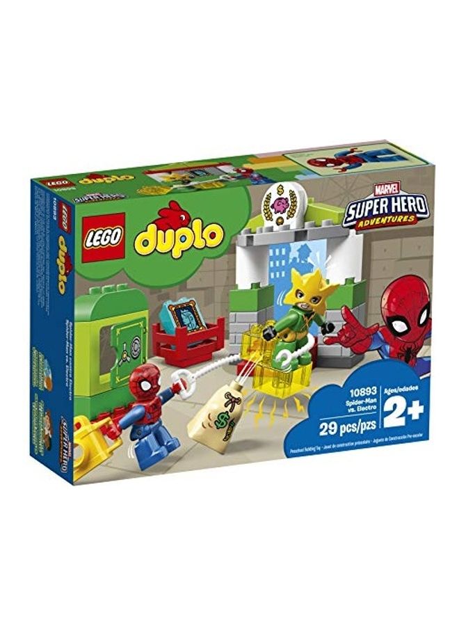 LEGO - 10893 29-Piece Marvel Super Hero Adventures Spider-Man Vs Electro Building Toy Set 2+ Years - Image 1