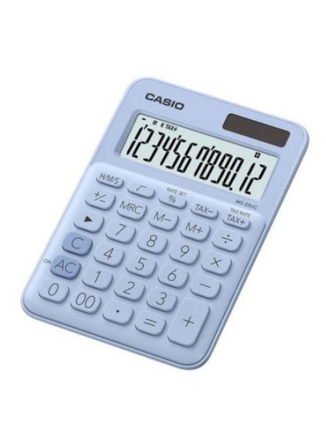 CASIO - SL-310UC-LB-N-DC Portable Digital Calculator - Light Blue - Image 1