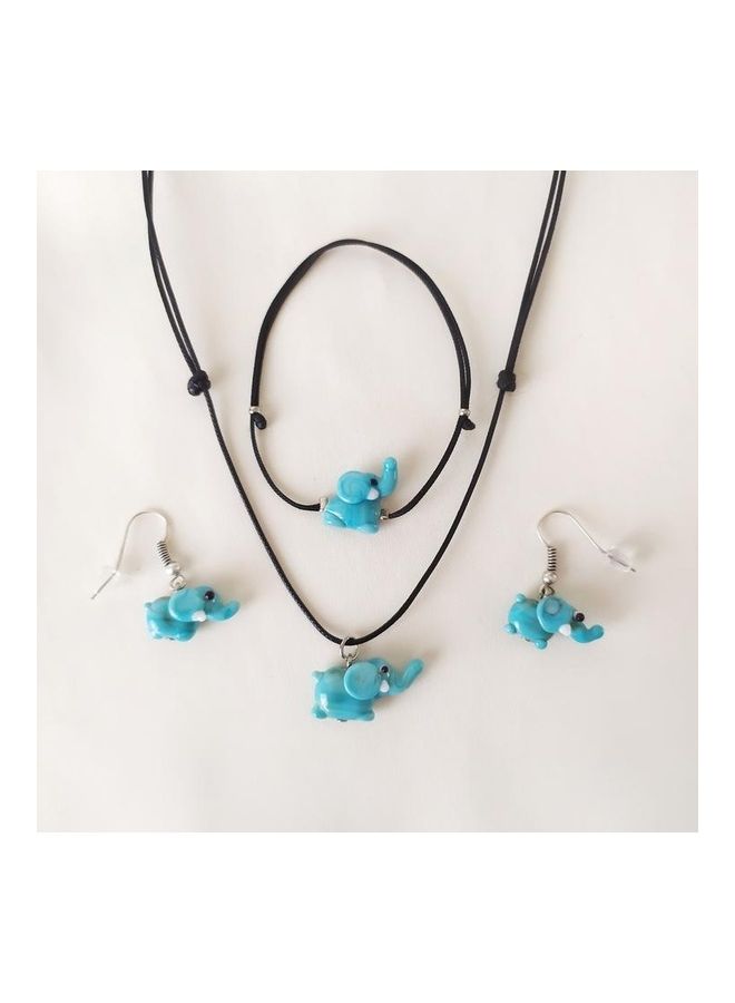 Handmade Glass Art Jewelry Set  - Image 3