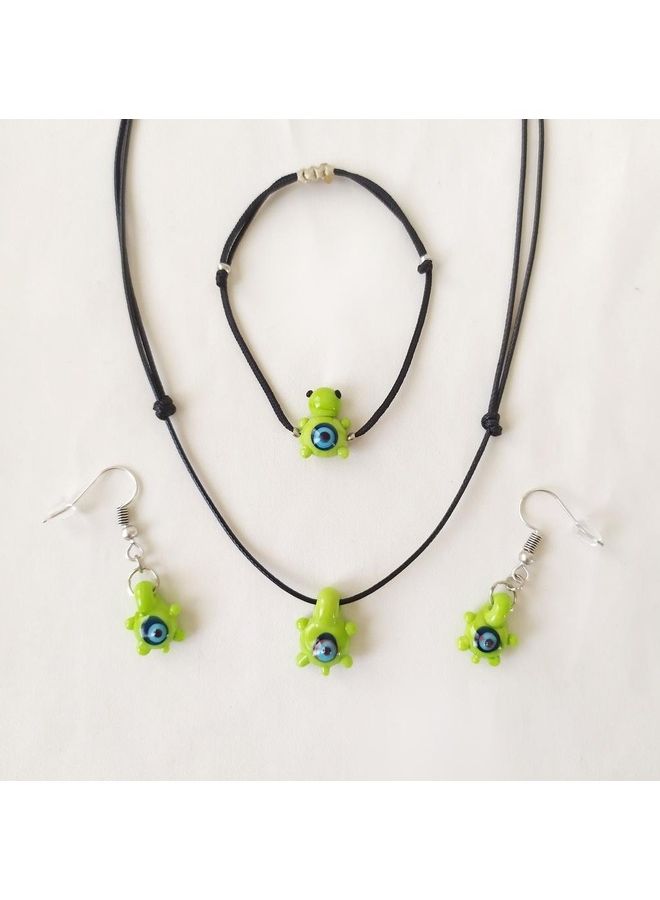 Handmade Glass Art Jewelry Set  - Image 4