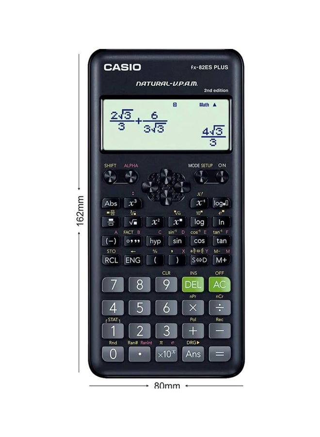 CASIO - FX-82ESPLUS-2 2nd Edition Function Scientific Calculator Multicolour - Image 1