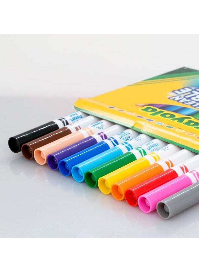 Crayola 12-Piece Ultra-Clean Broad Line Washable Marker - Image 4