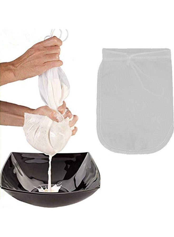 Nut Milk Filter Bag Strainer White - Image 2