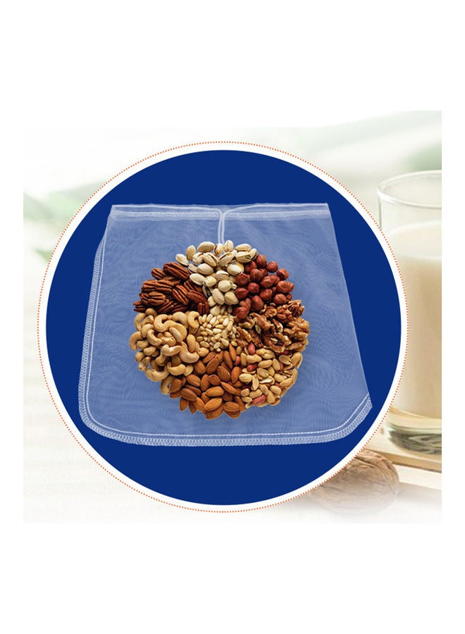 Nut Milk Filter Bag Strainer White - Image 3