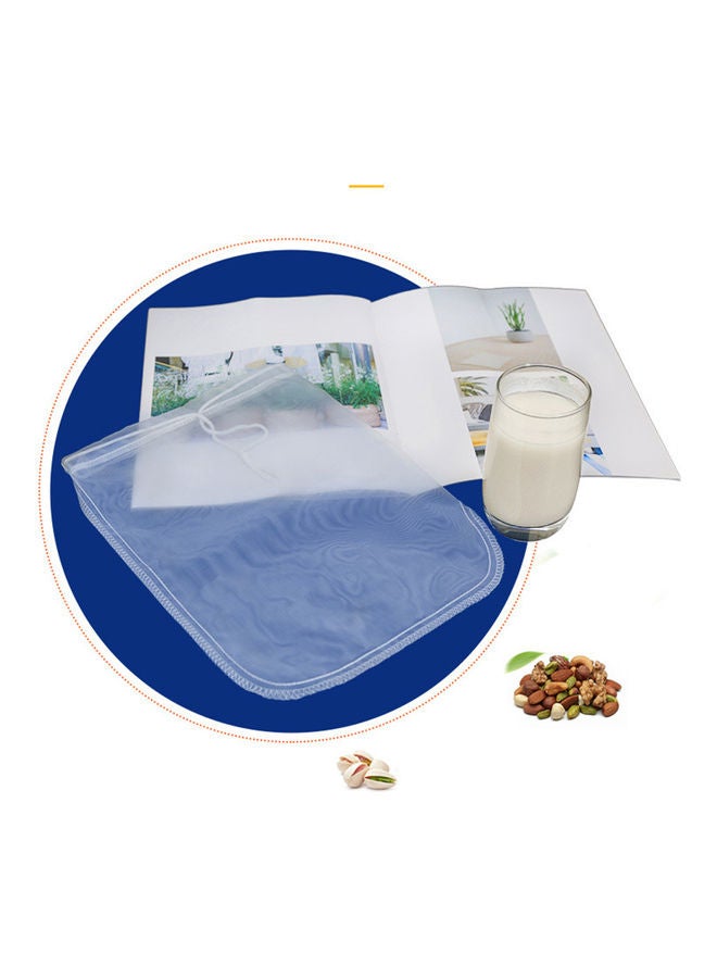 Nut Milk Filter Bag Strainer White - Image 4