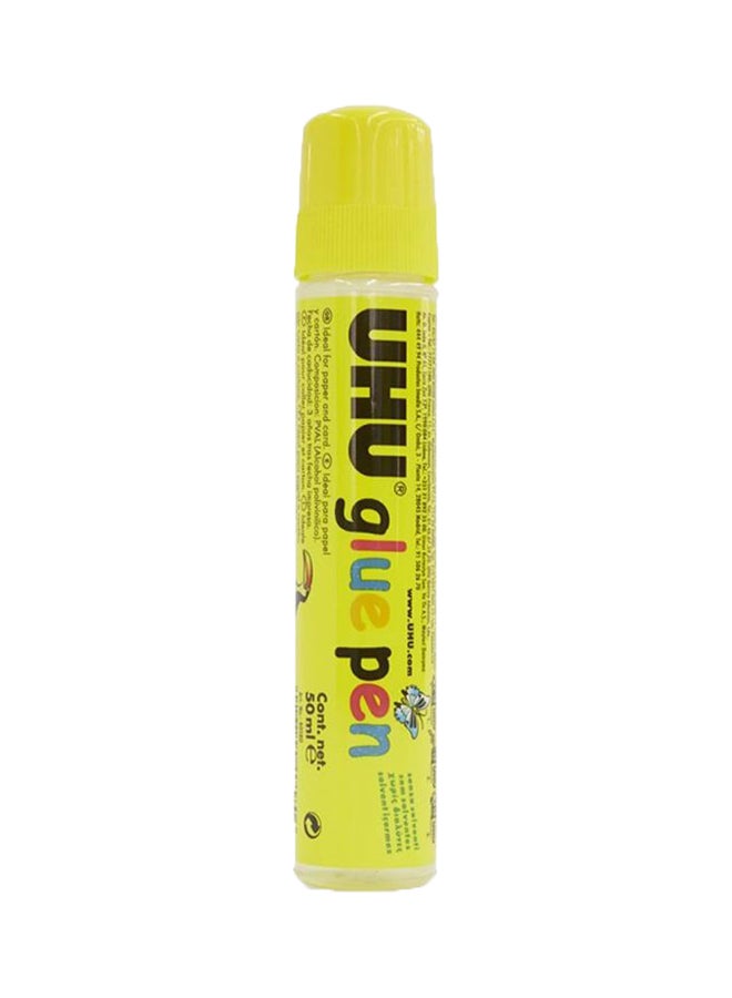 UHU - Glue Pen, 50ml Yellow/Black - Image 1