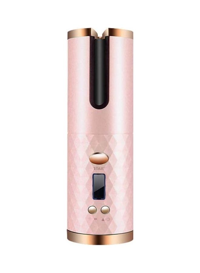 روك بو أداة تمويج الشعر أوتوماتيكية وقابلة لإعادة الشحن وردي/ذهبي - Image 1