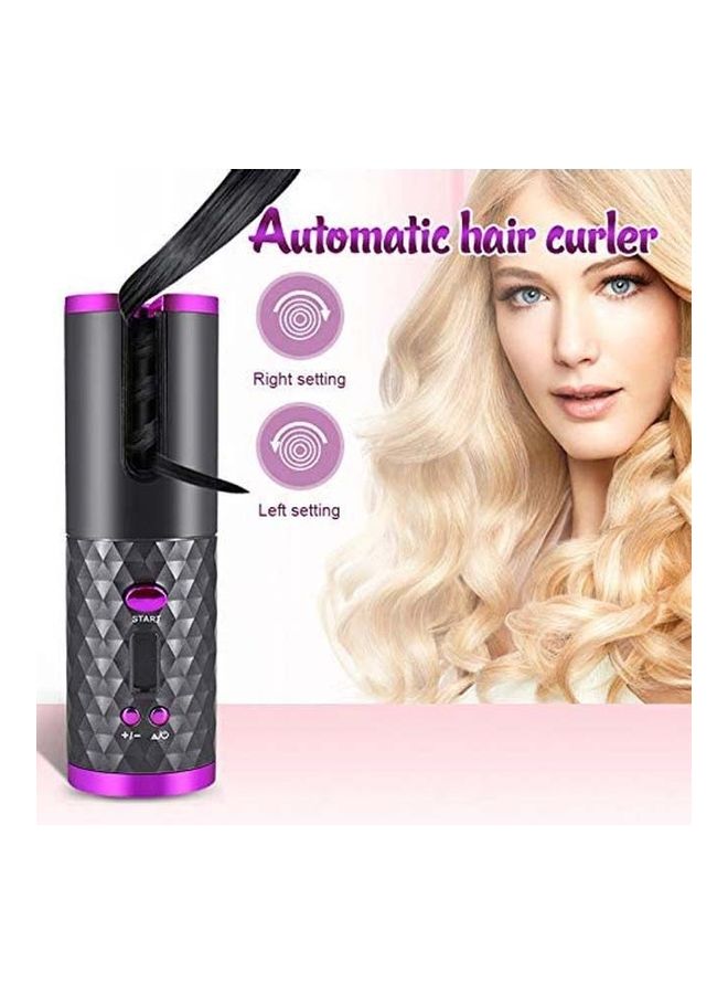 Rock Pow Rechargeable Automatic Hair Curler Black/Pink - Image 2
