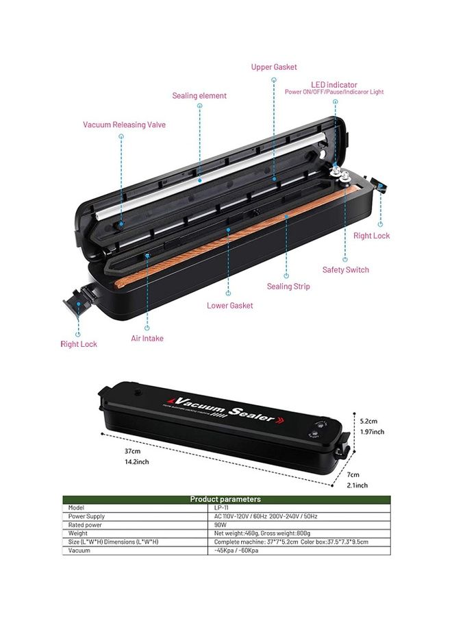 Automatic Vacuum Sealer Machine With Bags Black - v1620728410/N47391147A_3