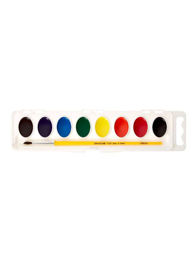 Crayola 8-Piece Washable Water Color Pans With Brush - Image 2