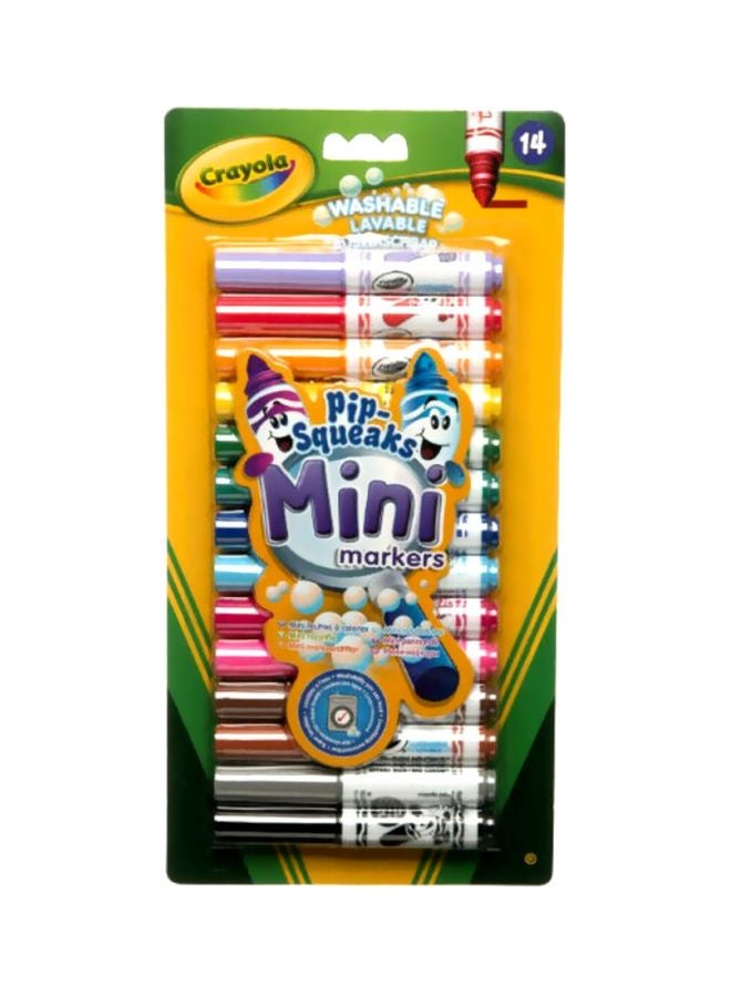 Crayola 14-Piece Pipsqueak Mini Markers Multicolor - Image 2