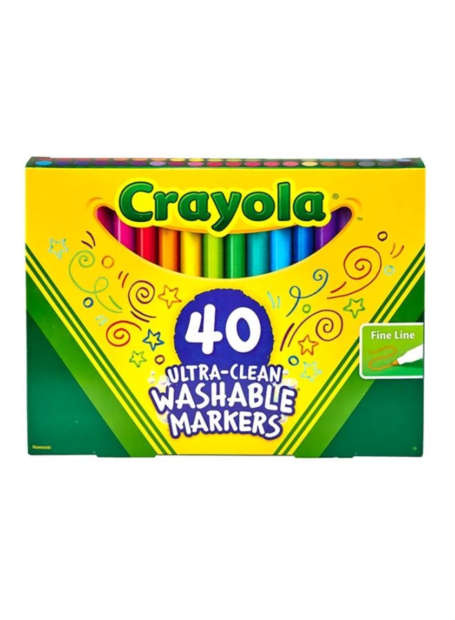 Crayola Ultra-Clean Washable Marker Multicolour  - Image 2