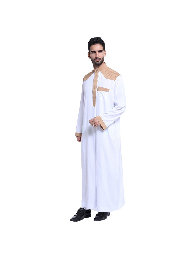 قفطان تقليدي مطرّز أبيض - Image 5