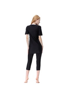 Generic 3-Piece Conservative Swimwear Burkinis Set Black  - Image 3