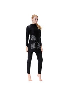 Generic Conservative Fashionable All-Covering Burkinis Black  - Image 2