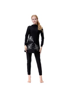 Generic Conservative Fashionable All-Covering Burkinis Black  - Image 3