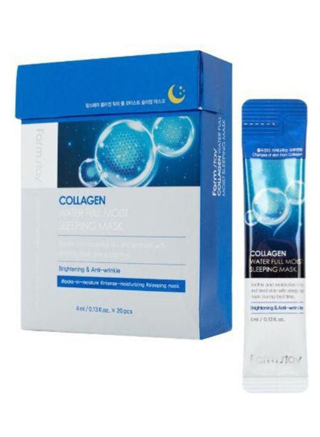 Farm Stay Collagen Water Full Moist Sleeping Mask - 20 Pcs Mutlicolour - Image 1