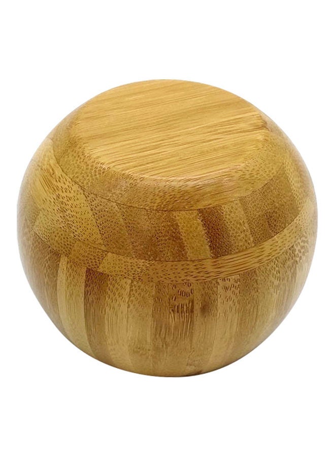 Bamboo Handmade Kitchen Jar With Lid Spoon Brown - Image 5