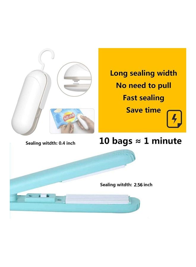 XiuWoo Portable Food Bag Heat Sealer Machine Blue/White  - Image 4