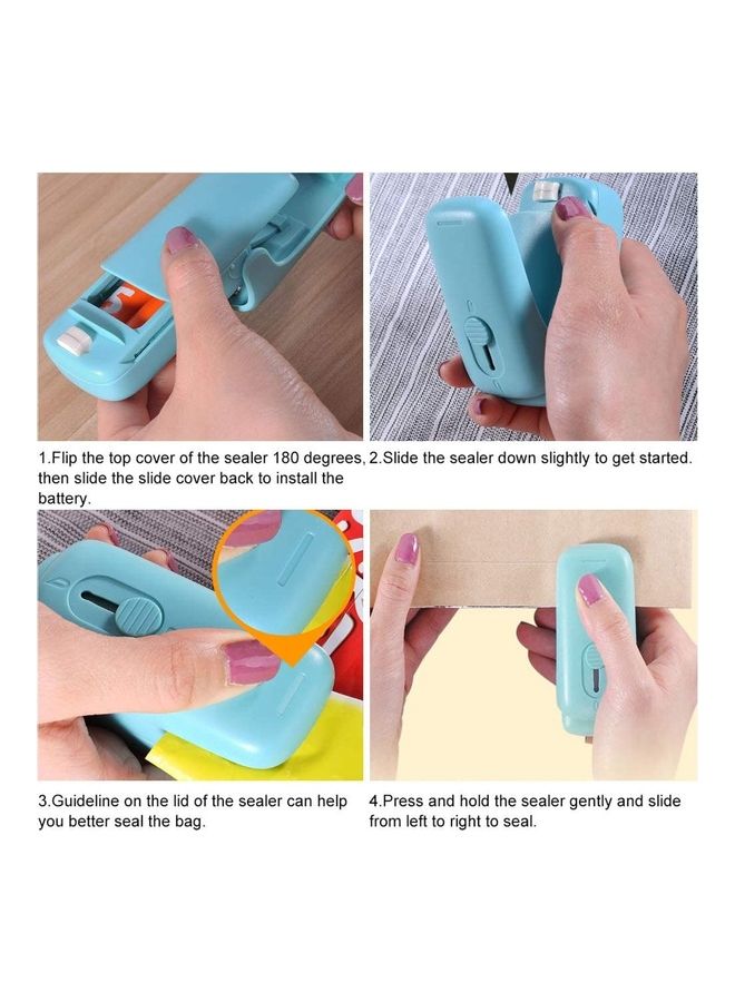 XiuWoo 2-In-1 Handheld Heat Sealer Blue - Image 2