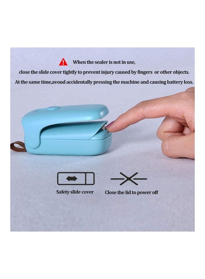 XiuWoo 2-In-1 Handheld Heat Sealer Blue - Image 3