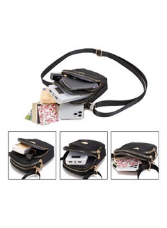 Generic Nylon Cell Phone Purse Crossbody Bag Blue  - Image 3
