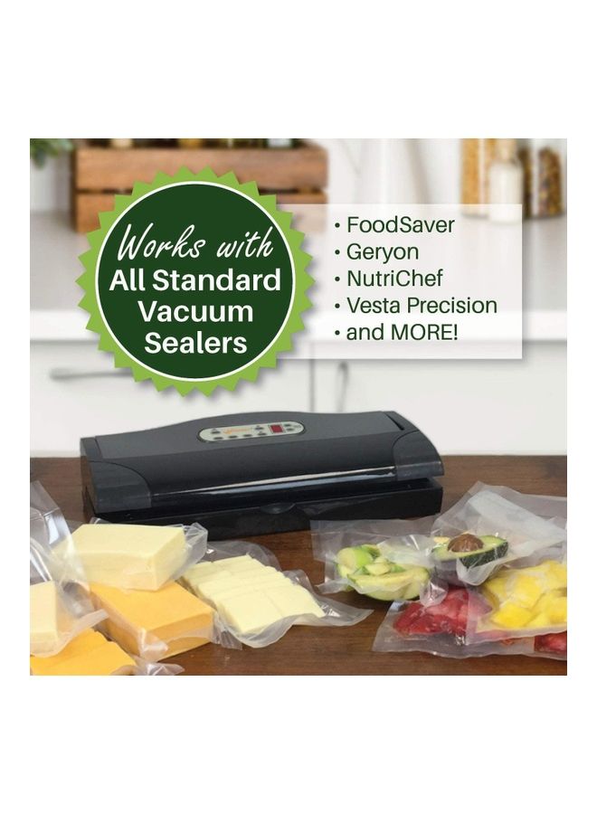 XiuWoo Pack Of 50 Vacuum Food Sealer Bags Clear  - Image 2