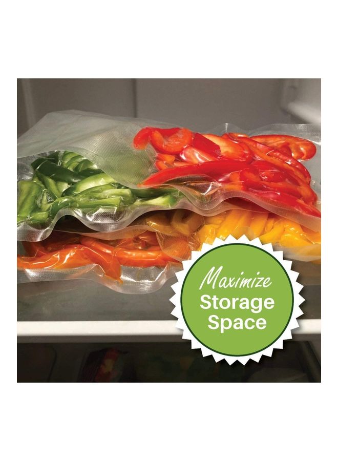 XiuWoo Pack Of 50 Vacuum Food Sealer Bags Clear  - Image 4