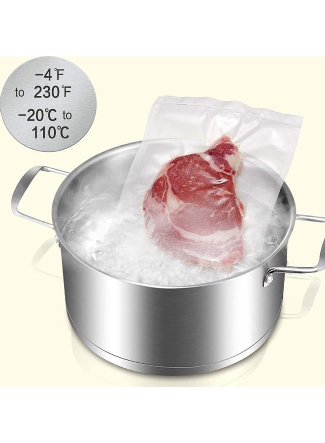 XiuWoo Pack Of 50 Vacuum Food Sealer Bags Clear  - Image 5