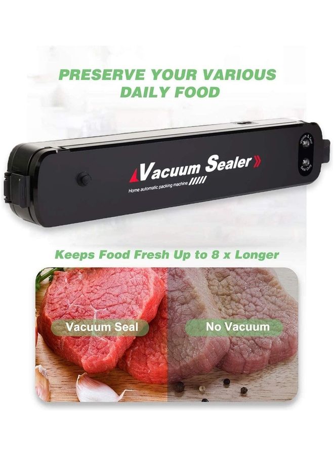 XiuWoo Vacuum Automatic Food Sealer Machine With Bags Black - Image 4