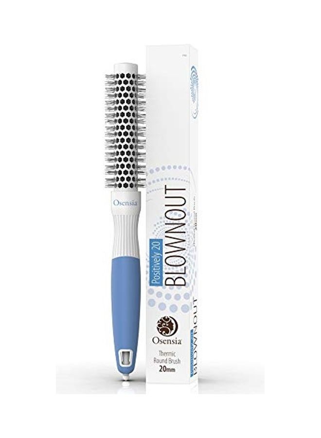 Osensia Blowout Round Brush White/Blue/Black