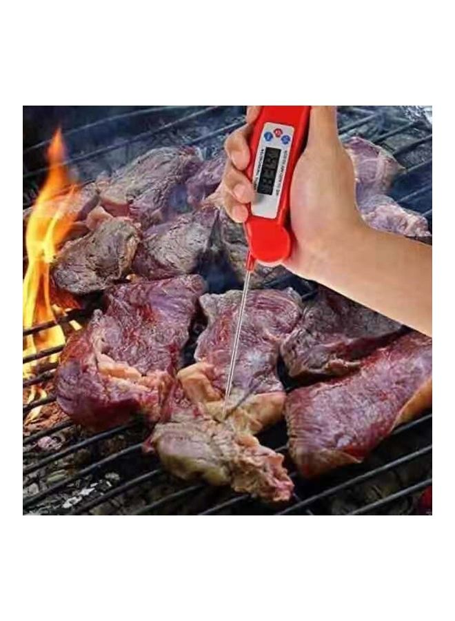 Generic - Instant Read Meat Thermometer for Grilling Red - Image 1