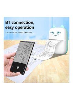 Generic Mini Portable Thermal Printer Blue/White  - Image 2