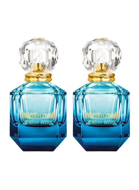 مجموعة من زجاجتي باراديسو أزورو EDP بحجم 75 مل 2x75ملليلتر