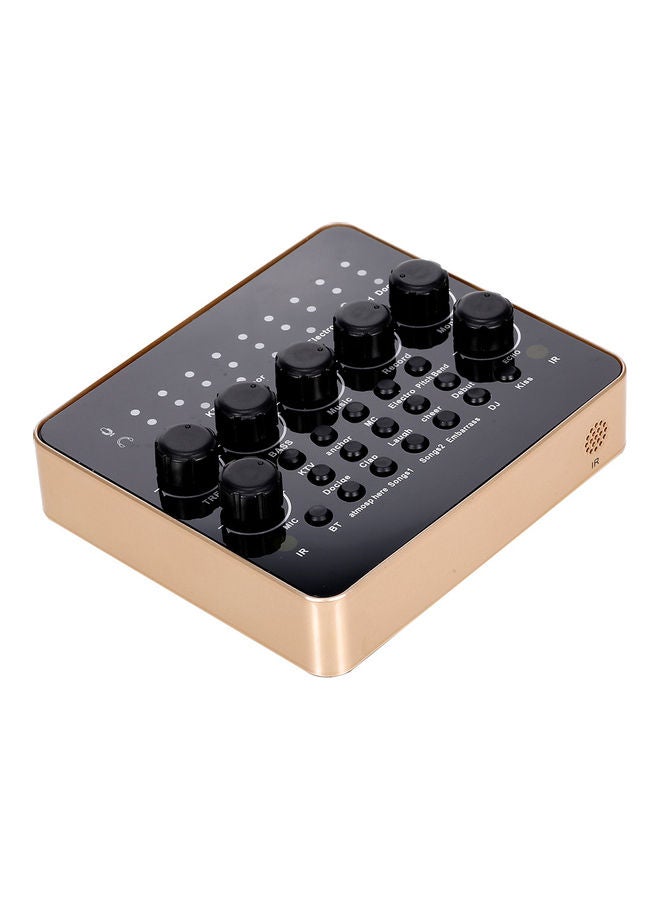 Generic 12 Sound Effects Live Sound Card With Remote Control Black/Gold  - Image 1