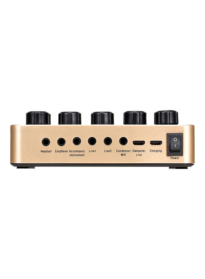 Generic 12 Sound Effects Live Sound Card With Remote Control Black/Gold  - Image 3