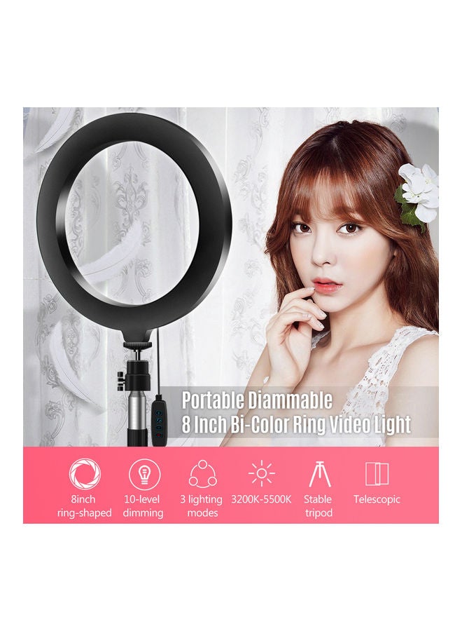 Photography LED Ring Light Set Black - Image 2