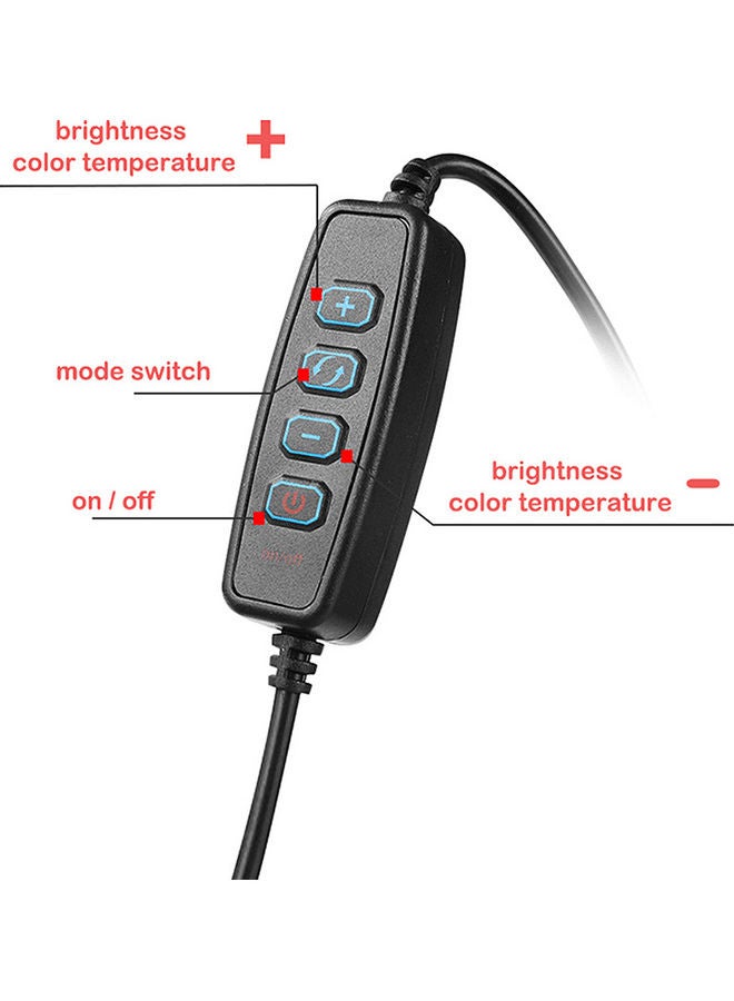 طقم حلقة إضاءة LED للتصوير الفوتوغرافي. أسود/ أبيض - Image 2
