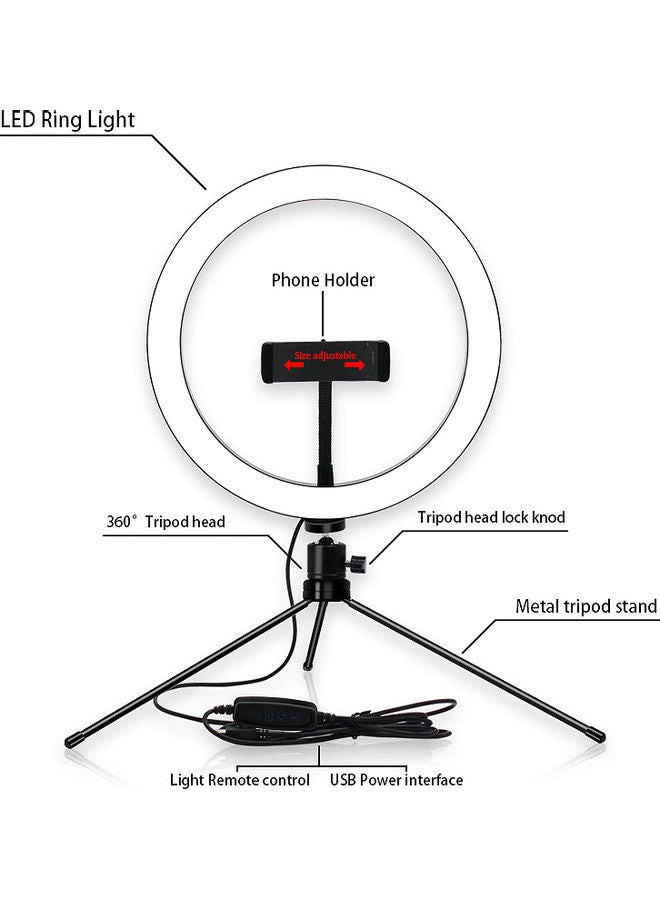 Photography LED Ring Light Set Black/White - Image 4