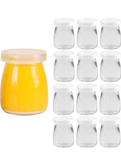 Generic 12-Piece Glass Jars With Lids Clear  - Image 1