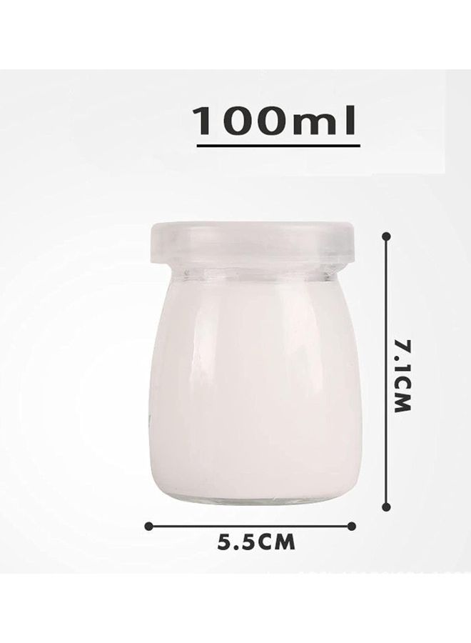 Generic - 12-Piece Glass Jars With Lids Clear - Image 1