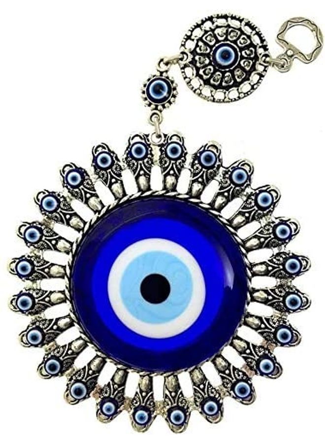 Flower Shape Wall Hanging Amulet Blue  - Image 2