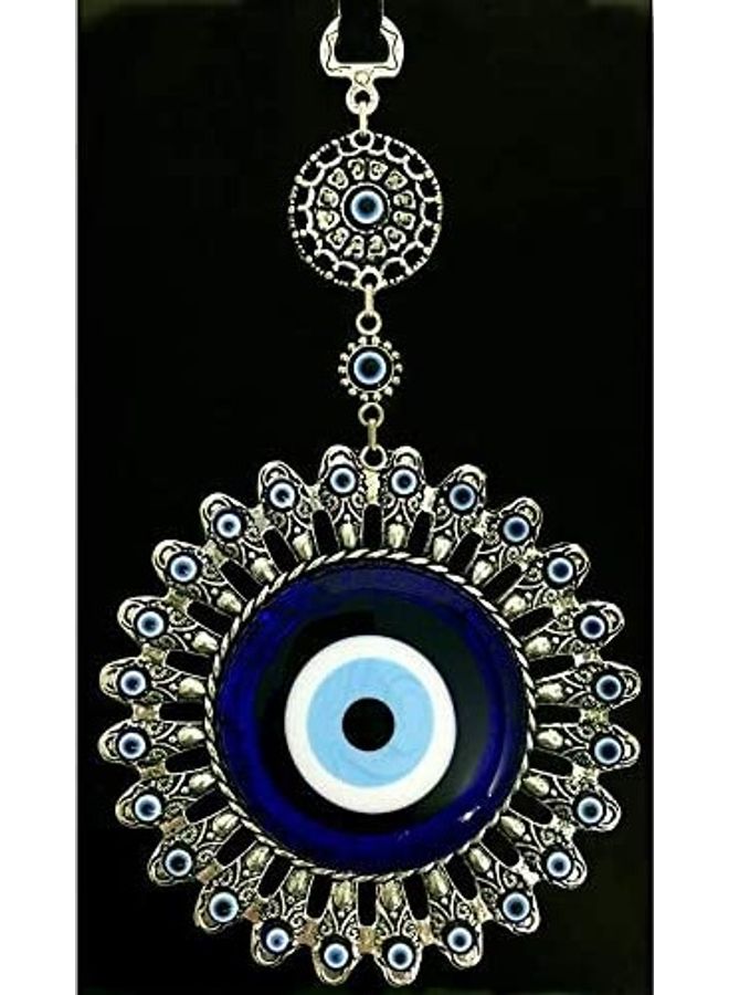 Flower Shape Wall Hanging Amulet Blue  - Image 3