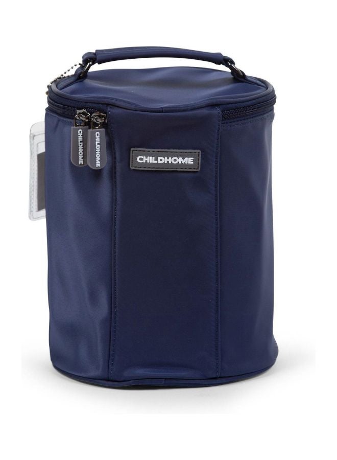 CHILDHOME Childhome Kids My Lunchbag + Insulation Aluminium Lining For Fresh Delecious Food With Handy Elastics - Navy/White  - Image 2